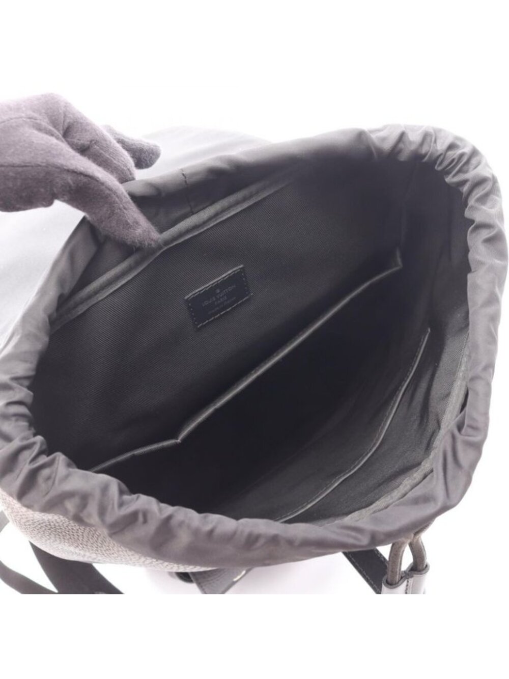 Louis Vuitton Rucksack Sac Backpack Christopher Slim Noir Black Leather - Picture 3 of 9